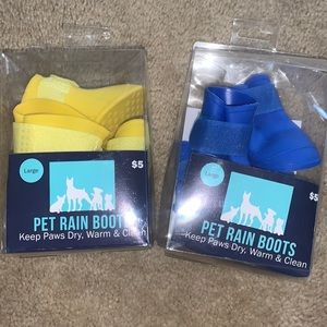2pk DOG RAIN BOOTS